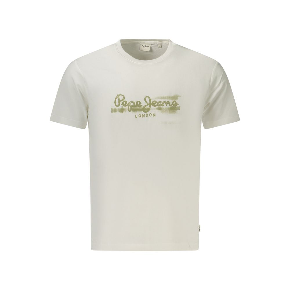 Pepe Jeans Bianco Cotton Men T-Shirt