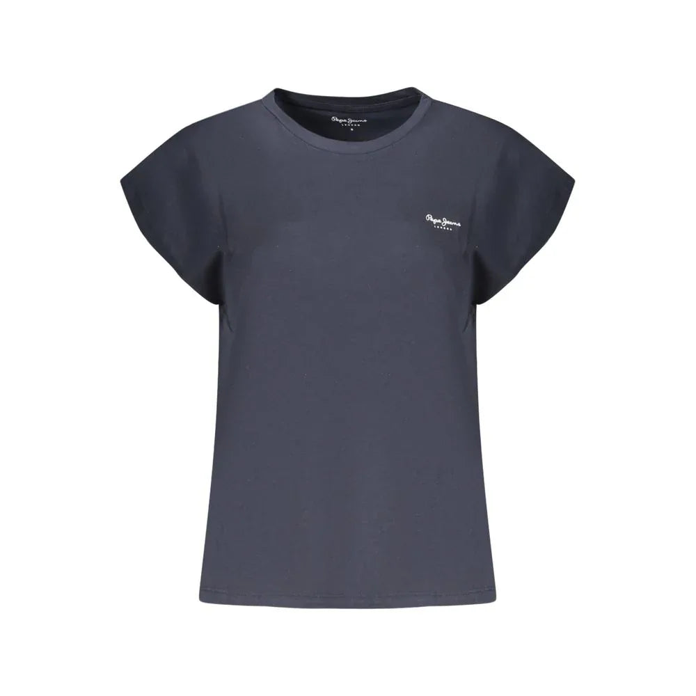 Pepe Jeans Blue Organic Cotton Women T-Shirt - Zeiniez