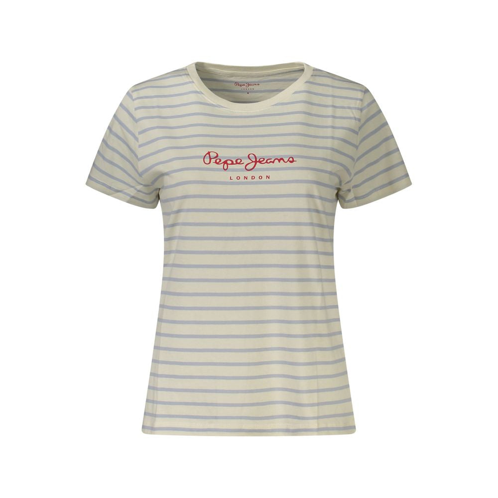 Pepe Jeans Bianco Cotton Women T-Shirt