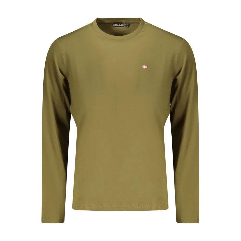 Napapijri Verde Cotton Male T-Shirt - Zeiniez