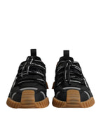 Dolce & Gabbana Black Logo Lace Up Low Top NS1 Sneakers Shoes