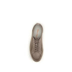 Santoni Beige Calf Leather Bos Taurus Low Top Sneakers - Zeiniez