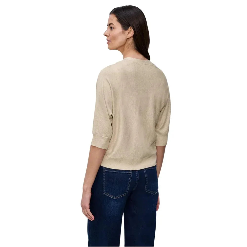 Street One Beige Viscose Cardigan - Zeiniez