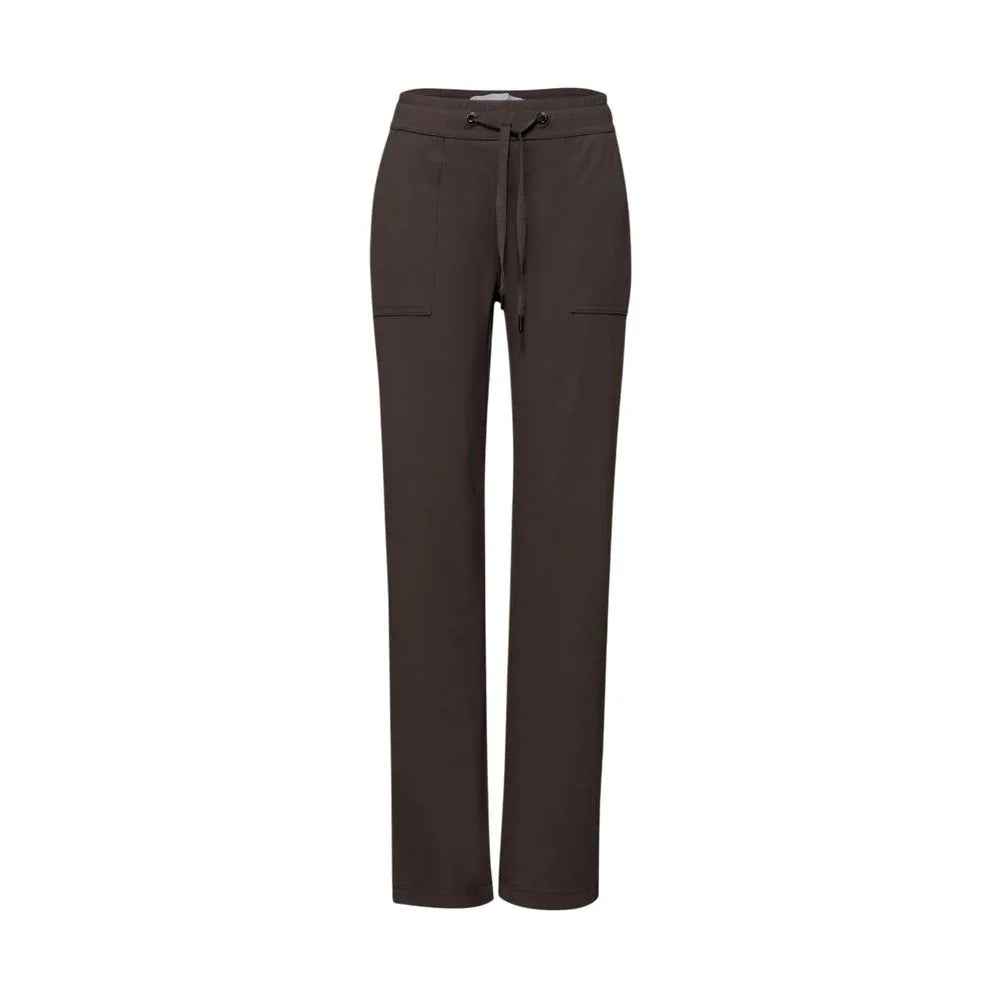 Street One Brown Viscose Casual Pants - Zeiniez