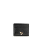 PINKO Black Calf Leather Bos Taurus Wallet