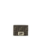 Fendi Brown Fabric Wallet