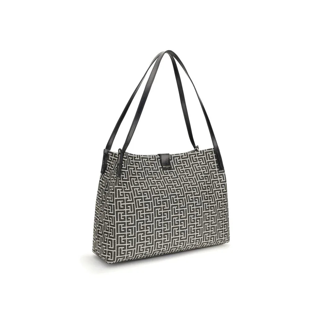 Balmain Black Cotton Shoulder Bag - Zeiniez