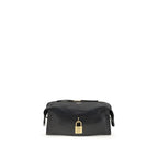 Balmain Black Calf Leather Bos Taurus Shoulder Bag