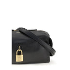 Balmain Black Calf Leather Bos Taurus Shoulder Bag