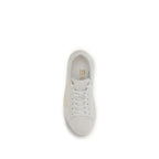 Balmain White Calf Leather Bos Taurus Low Top Sneakers - Zeiniez