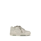 Off-White Beige Calf Leather Bos Taurus Low Top Sneakers - Zeiniez
