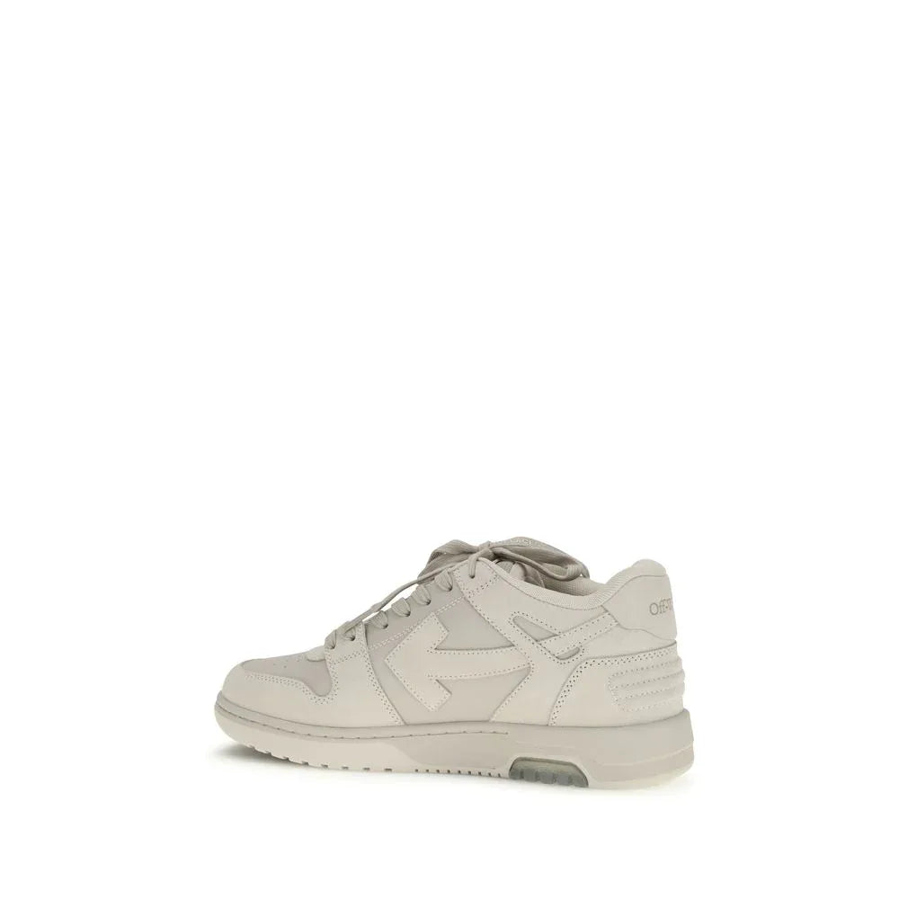 Off-White Beige Calf Leather Bos Taurus Low Top Sneakers - Zeiniez