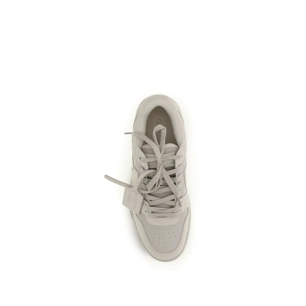 Off-White Beige Calf Leather Bos Taurus Low Top Sneakers - Zeiniez