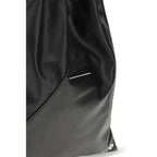 MM6 Black Polyethylene Handbag