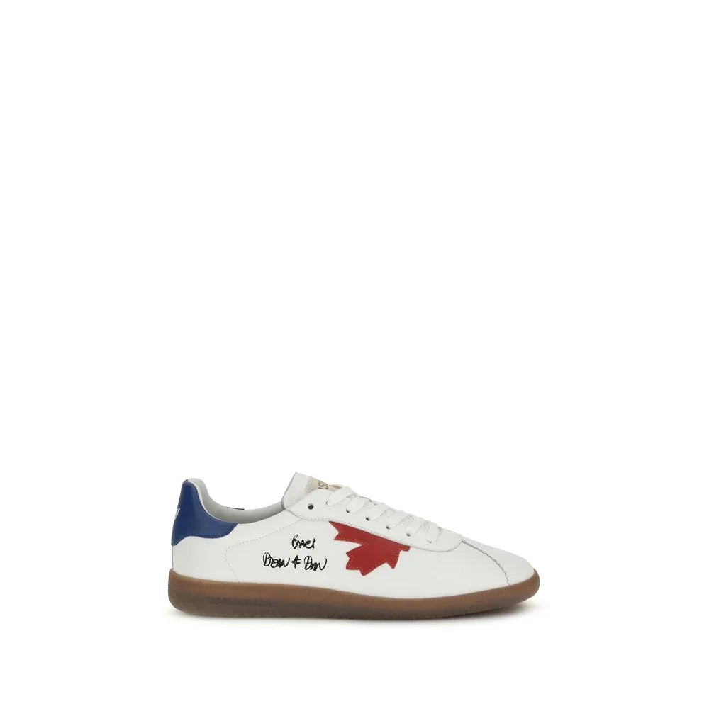 Dsquared² White Calf Leather Bos Taurus Chunky Sneakers - Zeiniez