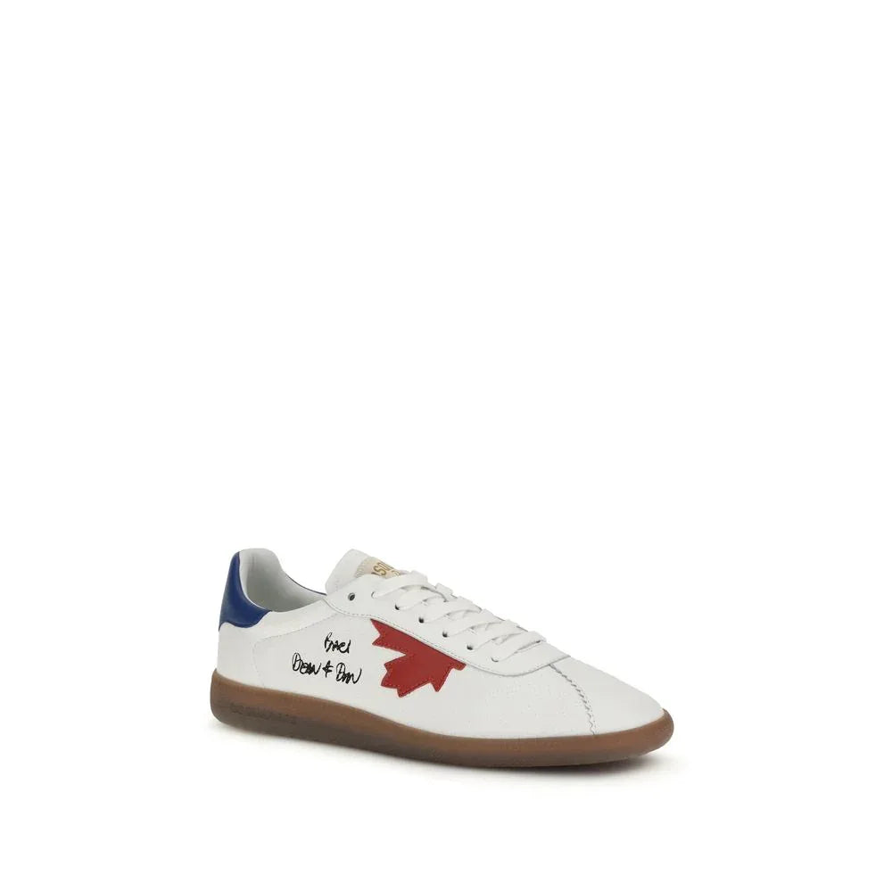 Dsquared² White Calf Leather Bos Taurus Chunky Sneakers - Zeiniez