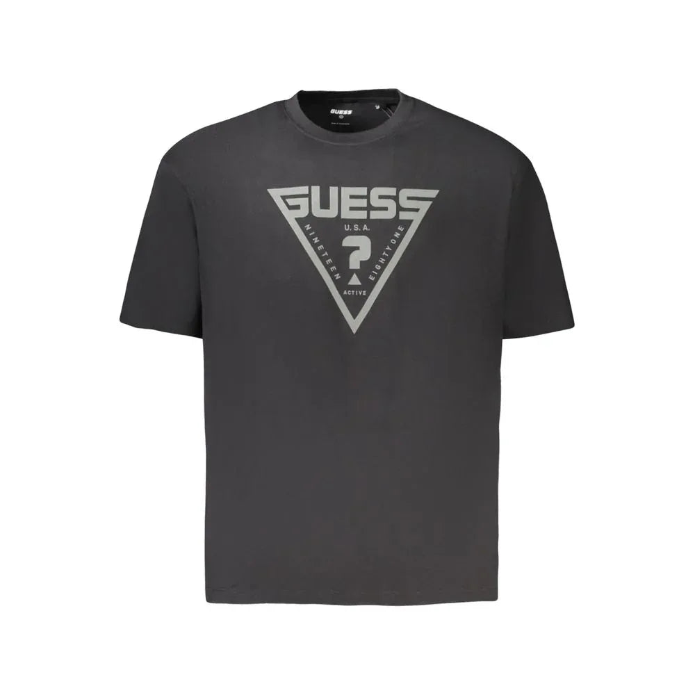 Guess Jeans Black Cotton Men's T-Shirt - Zeiniez