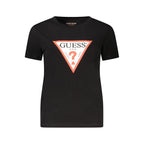 Guess Jeans Black Organic Cotton Women T-Shirt