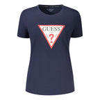 Guess Jeans Blue Organic Cotton Women T-Shirt