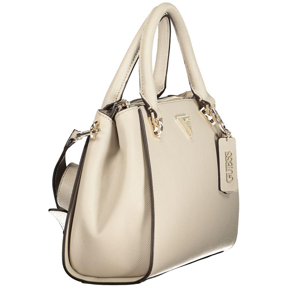 Guess Jeans Beige Polyurethane Women Handbag - Zeiniez