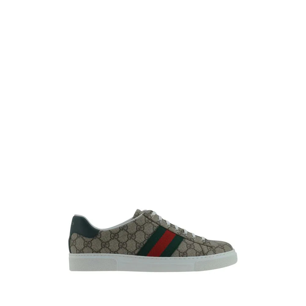 Gucci Beige Rubber Low Top Sneakers - Zeiniez