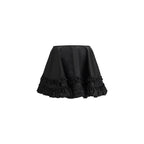 Ganni Black Recycled Polyamide Mini Skirt
