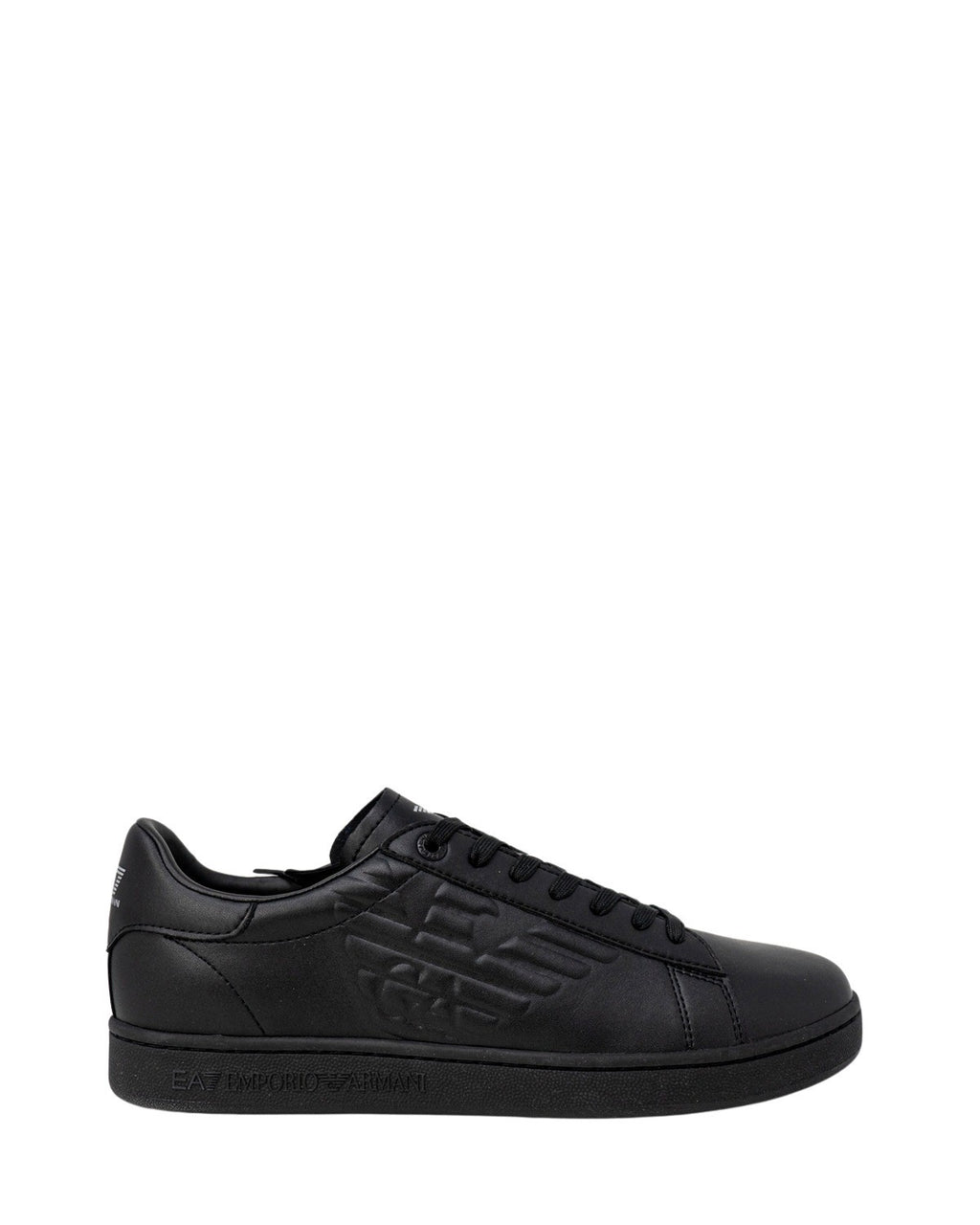 EA7 Emporio Armani Black Polyester Low Top Sneakers