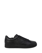 EA7 Emporio Armani Black Polyester Low Top Sneakers