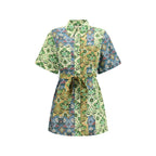 Alemais Multicolor Linen Casual Dress - Zeiniez