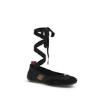 Gucci Black Fabric Ballet Flats