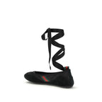 Gucci Black Fabric Ballet Flats