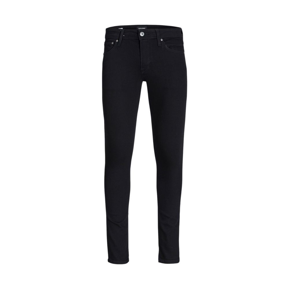 Jack Jones Black Cotton Skinny Jeans