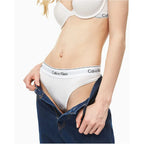 Calvin Klein Underwear White Cotton Pantie - Zeiniez