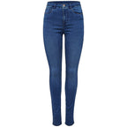 Only Light Blue Cotton Skinny Jeans