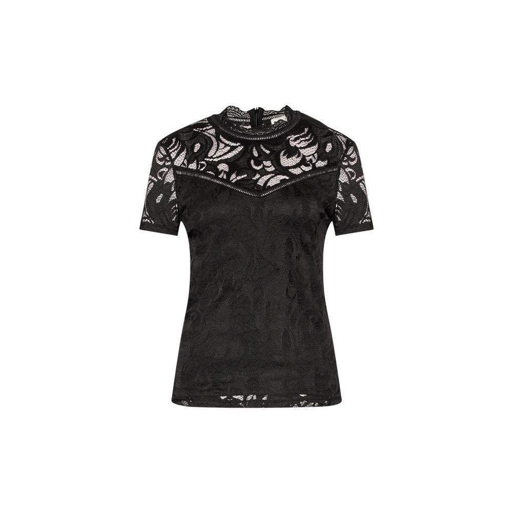 Vila Clothes Black Polyamide T-Shirt