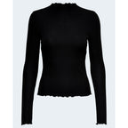 Only Black Polyester Turtleneck