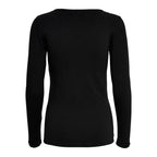 Only Black Cotton Long Sleeve T-Shirt