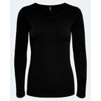 Only Black Cotton Long Sleeve T-Shirt