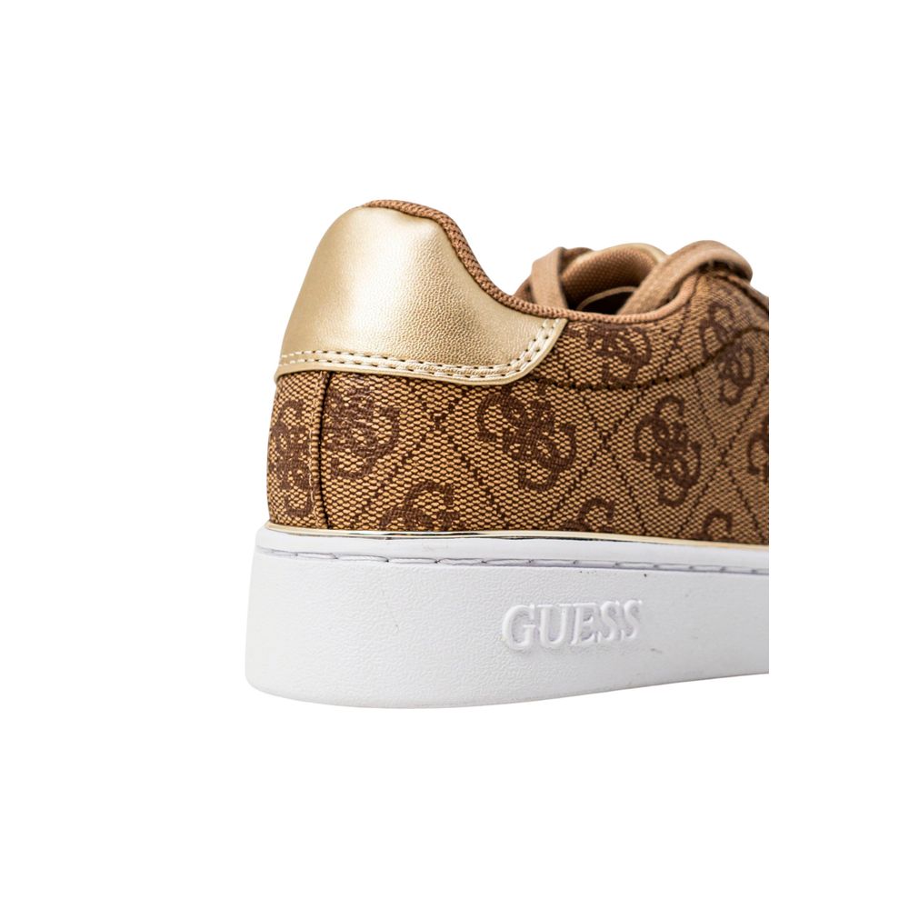 Guess Beige Polyethylene Low Top Sneakers