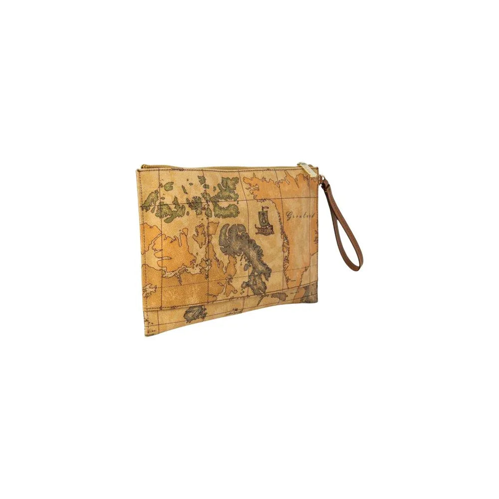 Alviero Martini Prima Classe Beige Cotton Clutch Bag - Zeiniez