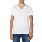 Tommy Hilfiger Jeans White Cotton T-Shirt - Zeiniez