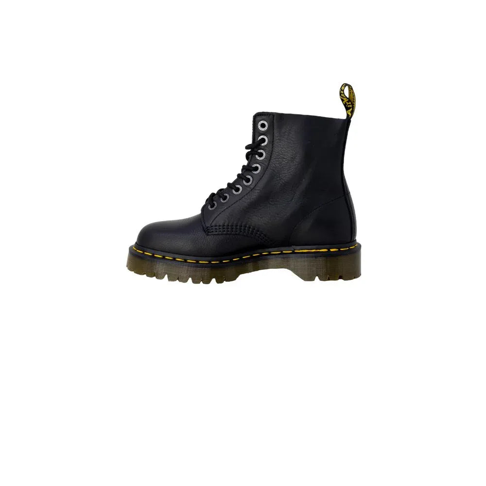 Dr. Martens Black Leather Lace-Up Boots - Zeiniez