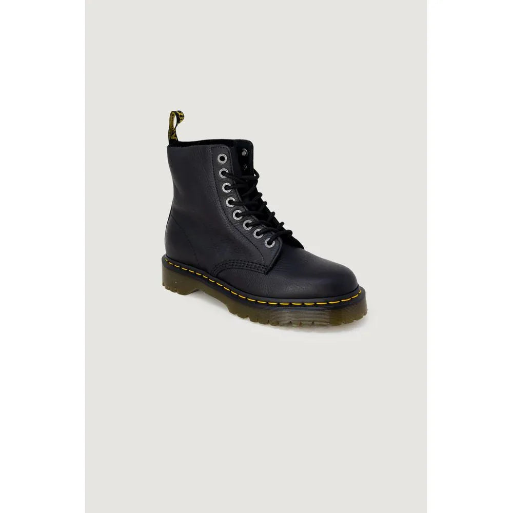 Dr. Martens Black Leather Lace-Up Boots - Zeiniez