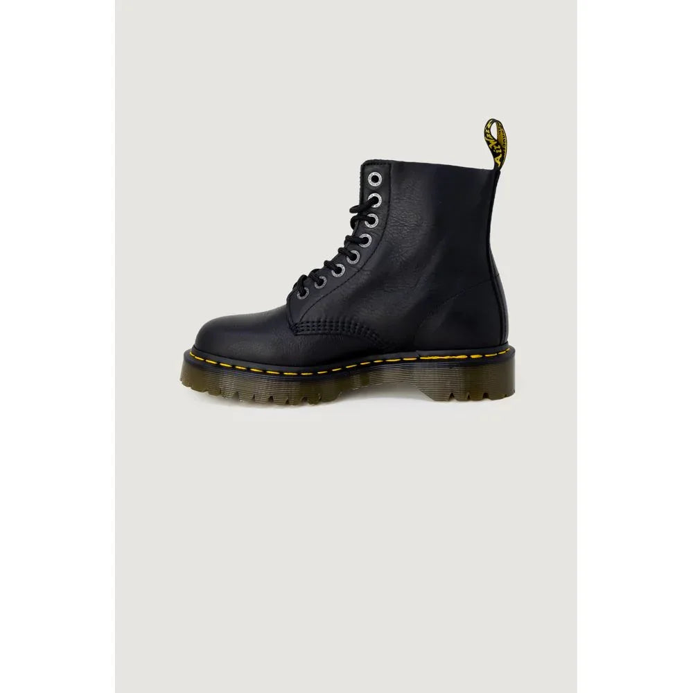 Dr. Martens Black Leather Lace-Up Boots - Zeiniez