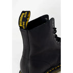 Dr. Martens Black Leather Lace-Up Boots - Zeiniez