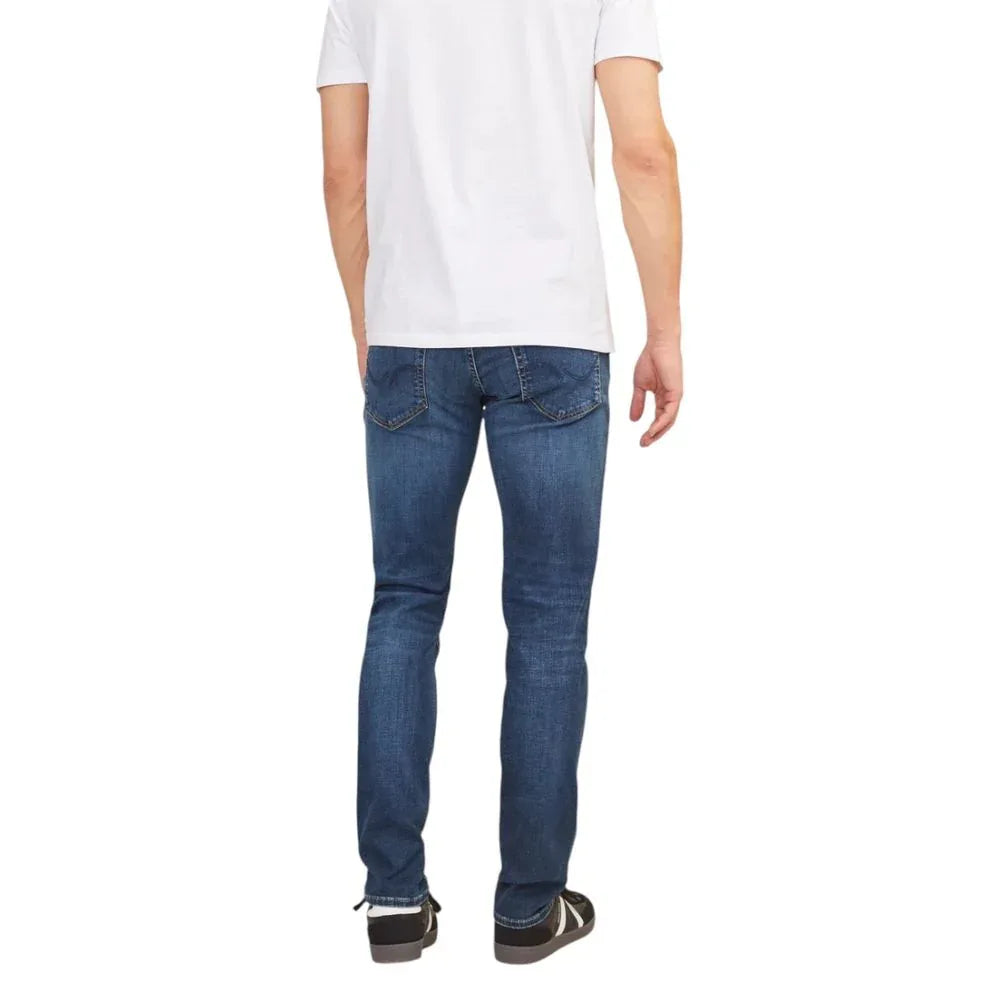 Jack Jones Blue Cotton Relaxed Fit Jeans - Zeiniez