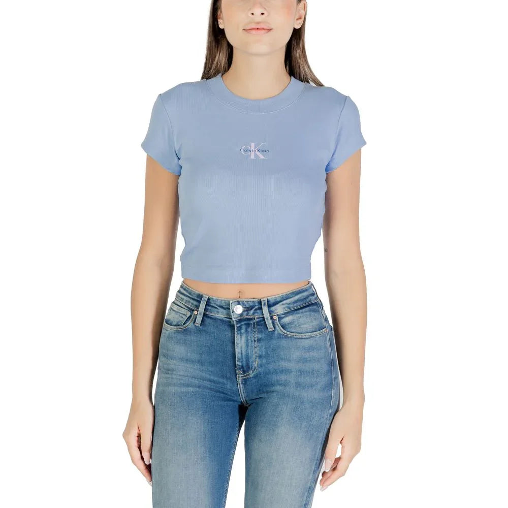 Calvin Klein Jeans Blue Cotton T-Shirt - Zeiniez