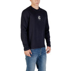 Armani Exchange Blue Cotton Long Sleeve T-Shirt