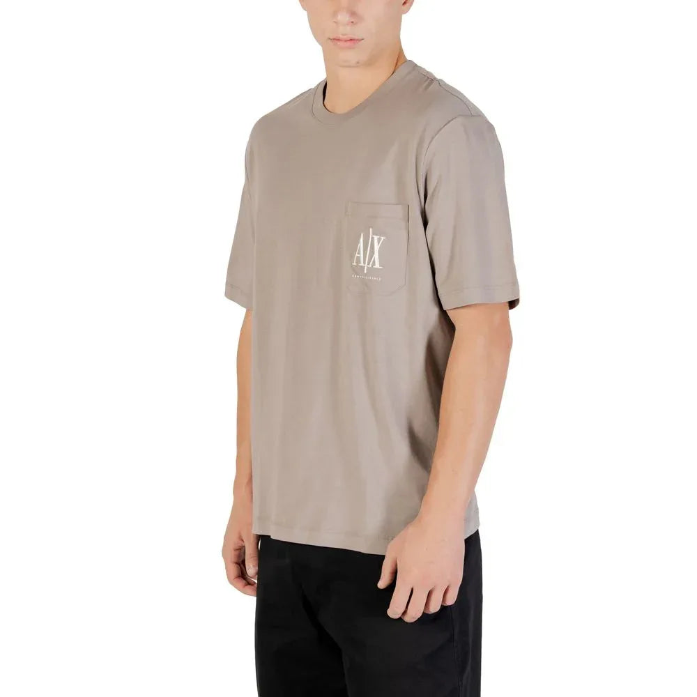 Armani Exchange Brown Cotton Sportswear - Zeiniez