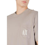 Armani Exchange Brown Cotton Sportswear - Zeiniez